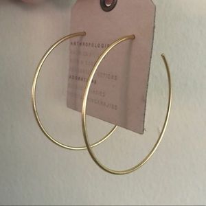 NEW WITH TAGS! Large gold hoop earrings!